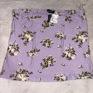Floral Lavender Tube Top